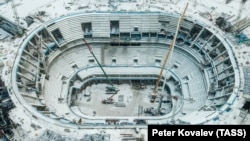 Строительство СКА-Арены, декабрь 2021 года