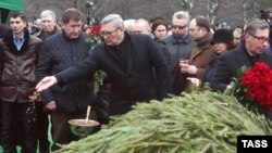 Михаил Касьянов на похоронах Бориса Немцова