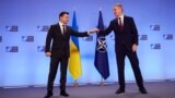 BELGIUM – President of Ukraine Volodymyr Zelensky (left) and NATO Secretary General Jens Stoltenberg. Brussels, 16 December 2021