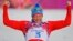 Российский лыжник Алексей Легков, выигравший "золото" в Сочи на дистанции 50 км