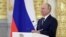 Russia -- Russian President Vladimir Putin addresses members of the Russian Federation Council, the upper chamber of the Russian parliament, at the Big Kremlin Palace in Moscow, September 23, 2020