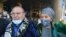 Kazakhstan - Rakhyzhan Zeinolla with his wife Farida Qabylbek, Almaty, April 9, 2021. // Return of "prisoner of Xinjiang" Rakhizhan Zeynolla. Rakhizhan Zeynolla with his wife Farida Kabylbek. Almaty, April 9, 2021.