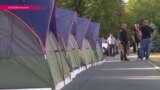 "Городки протестов" в Кишиневе растут