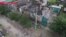 Обстрел Октябрьского района Донецка - видео с дрона