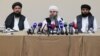 RUSSIA - Members of a delegation of Taliban’s political office (banned in Russia) during a press conference at Radisson Hotel, Moscow, July 09, 2021