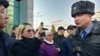 Kazakhstan – protest after the death of civil activist Dulat Agadil at the Nur-Sultan pre-trial detention. Almaty, 25Feb2020