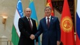 Владимир Путин с президентом Киргизии Алмазбеком Атамбаевым, Бишкек, 13 сентября 2013 года 