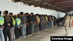  Задержанные после драки в селе Константиновка. 15 ноября 2025 года