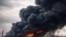 Aftermath of the Ukrainian drones strike on Ust Luga port oil depot, Leningrad Oblast