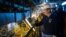 Russia -- Rosneft chief executive Igor Sechin visits offshore drilling platform Orlan, using to develop oil and gas Chayvo shelf field, part of Sakhalin-1 project operated by Exxon Mobil and Rosneft, July 19, 2013