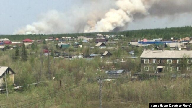 Пожары в окрестностях Хандыги, фото Ирины Носик