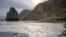 RUSSIA --The water area near the Khalaktyr beach on the Kamchatka peninsula, October 5, 2020