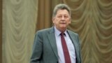 BELARUS -- Ihor Kizim, Ukrainian ambassador to Belarus, arrives at a meeting of the Trilateral Contact Group on resolving the situation in eastern Ukraine, in Minsk, October 15, 2019