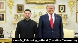Президент США Дональд Трамп и президент Украины Владимир Зеленский в Белом доме, 28 июля