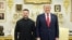 Президент США Дональд Трамп и президент Украины Владимир Зеленский в Белом доме, 28 июля