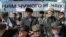 INGUSHETIA -- Local people attend a rally to protest against a controversial border deal with neighboring Chechnya, in the capital Magas, March 26, 2019