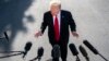 U.S. -- U.S. President Donald J. Trump speaks to the media as he departs the White House for Colorado in Washington, DC, USA, 30 May 2019.