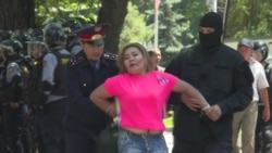 Задержания людей на митингах против продажи земли иностранцам. Алма-Ата, 21 мая 2016 г.