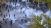 Протестующие на площади Республики в Париже, 17 октября