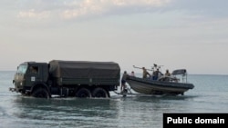 Спасательная операция в Каспийском море 