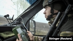 Украинский военный под Покровским в Днепропетровской области