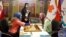 Iran -- Chinese player Tan Zhongyi (L) faces Anna Muzychuk (R) of Ukraine in the first game of their Women's World Chess Championship final in Tehran, February 28, 2017