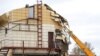 RUSSIA -- The Zimnyaya Vishnya (Winter Cherry) shopping mall is demolished, in Kemerovo, May 17, 2018