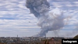 Пожар на Донецком заводе лакокрасочных материалов 