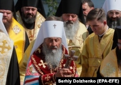 Митрополит Онуфрий, глава Украинской православной церкви Московского патриархата. Июль 2021 года. Фото: EPA-EFE