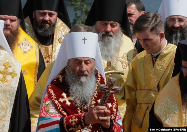 Митрополит Онуфрий, глава Украинской православной церкви Московского патриархата. Июль 2021 года. Фото: EPA-EFE