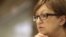 Latvia -- Editor-in-chief Galina Timchenko of the independent, Russia-focused, media start-up Meduza speaks during an interview in Riga, March 30, 2015