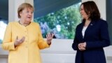 U.S. VP Harris meets with German Chancellor Merkel in Washington