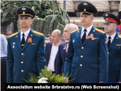 Красий на шествии "Бессмертного полка" в Белграде