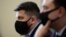 BELGIUM -- Leonid Volkov, Chief of Staff for Russian opposition leader Aleksei Navalny, and Ivan Zhdanov, director of the Anti-Corruption Foundation, hold a press conference at the Permanent Representation of Lithuania to the EU, in Brussels, February 22,