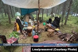 Палаточный лагерь "Радужная семья" в Беларуси, фото МВД Беларуси