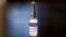 RUSSIA -- A pre-production sample vial of Russia's third vaccine against the coronavirus disease (COVID-19) is pictured at Chumakov Federal Scientific Center for Research and Development of Immune-and-Biological Products, in Moscow, January 13, 2021