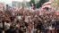BELARUS – People attend an opposition demonstration to protest against presidential election results. Minsk, August 23, 2020