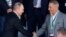 Президент Владимир Путин и президент футбольного клуба "Динамо" Борис Ротенберг на Гран-при России "Формулы-1" на территории гоночного комплекса "Сочи Автодром", 30 апреля 2017