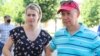 Belarus - Belarusian presidential candidate Valery Tsapkala is collecting signatures in Maladechna. 17Jun2020
